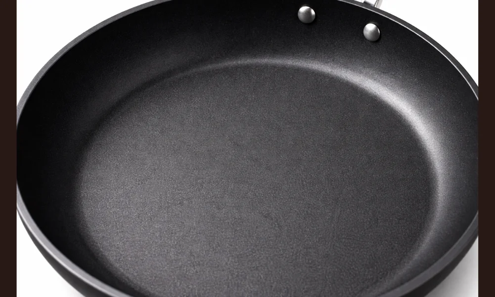 Anodized aluminum cookware surface with a uniform hardened finish