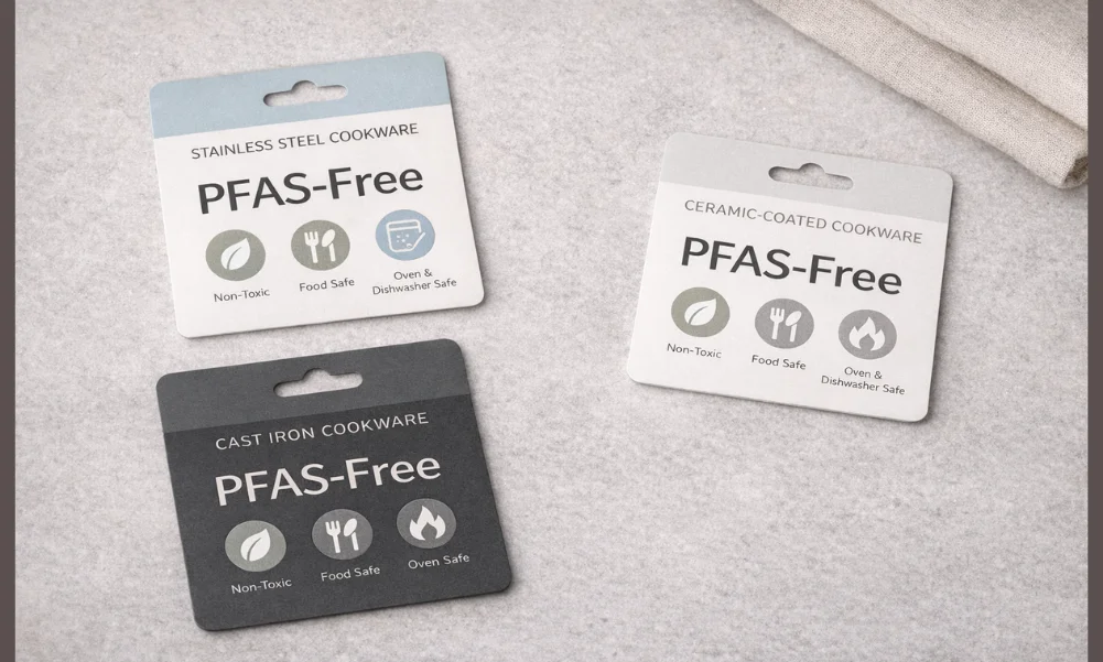 PFAS-free cookware labeling and certification context